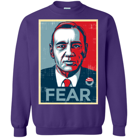 Sweatshirts Purple / Small fear Crewneck Sweatshirt