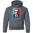 Sweatshirts Dark Heather / YS fear Youth Hoodie