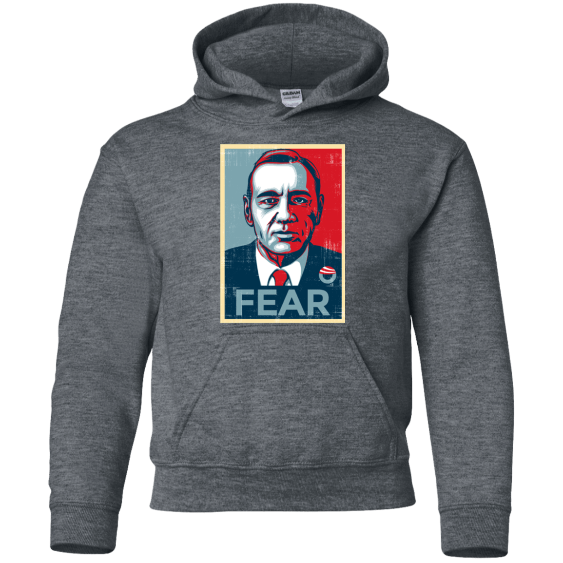 Sweatshirts Dark Heather / YS fear Youth Hoodie