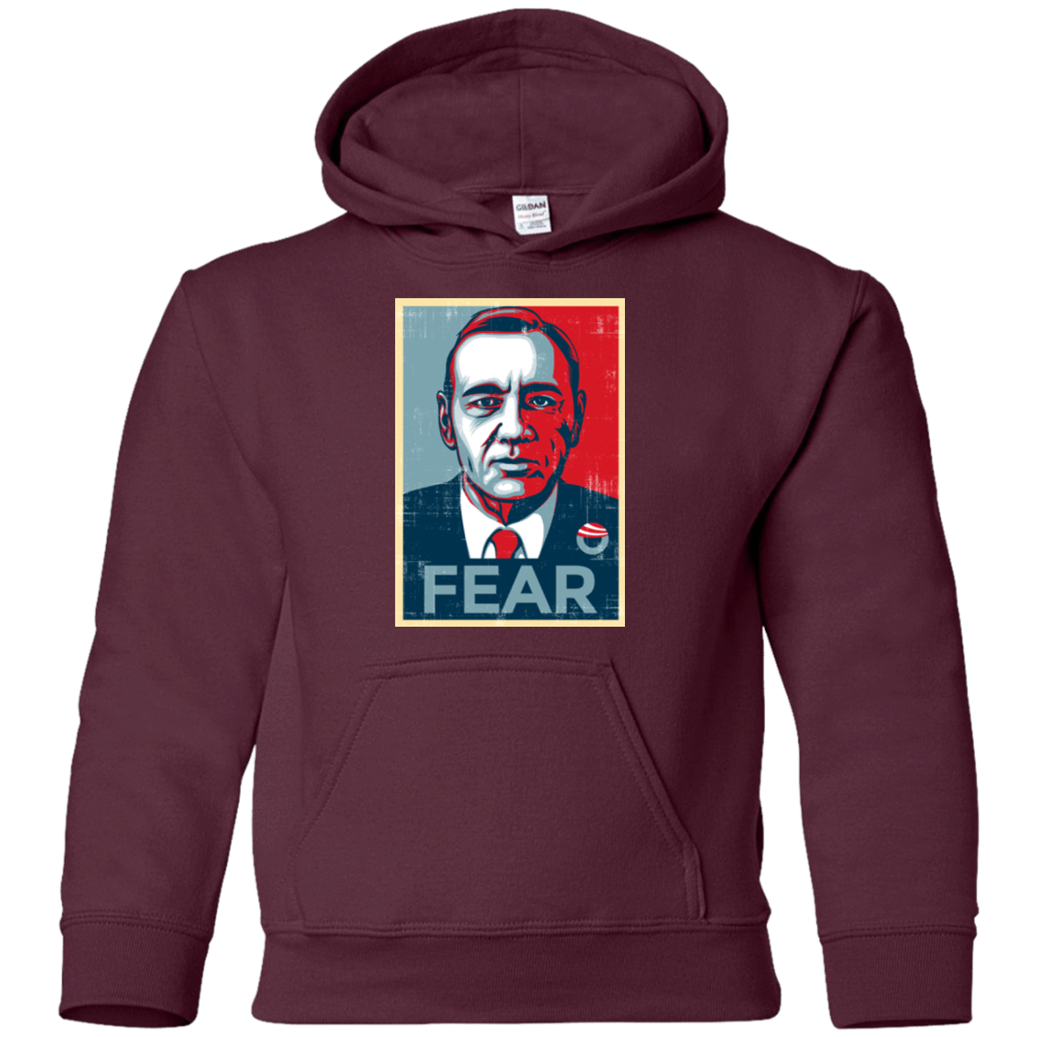 Sweatshirts Maroon / YS fear Youth Hoodie