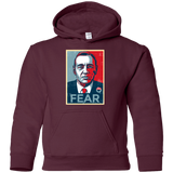 Sweatshirts Maroon / YS fear Youth Hoodie