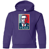 Sweatshirts Purple / YS fear Youth Hoodie