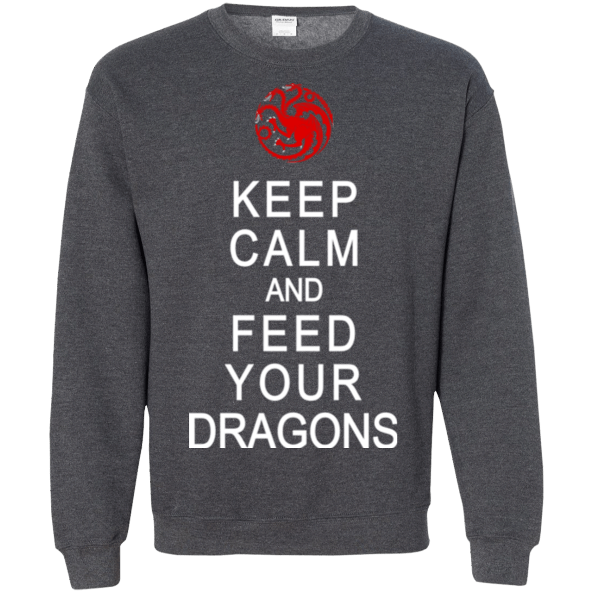 Sweatshirts Dark Heather / Small Feed dragons Crewneck Sweatshirt
