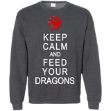 Sweatshirts Dark Heather / Small Feed dragons Crewneck Sweatshirt