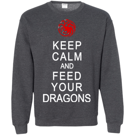 Sweatshirts Dark Heather / Small Feed dragons Crewneck Sweatshirt