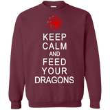 Sweatshirts Maroon / Small Feed dragons Crewneck Sweatshirt