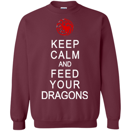 Sweatshirts Maroon / Small Feed dragons Crewneck Sweatshirt