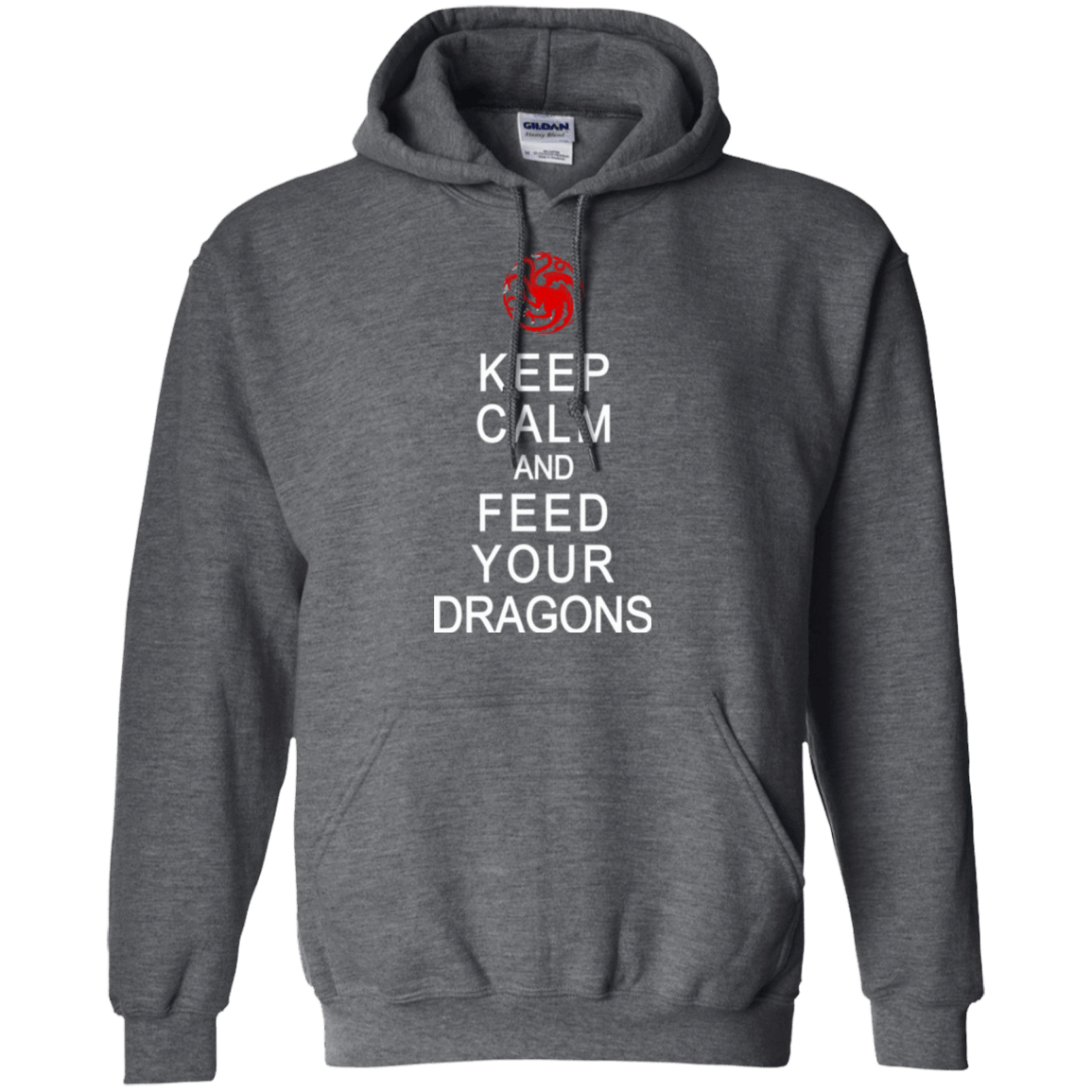 Sweatshirts Dark Heather / Small Feed dragons Pullover Hoodie