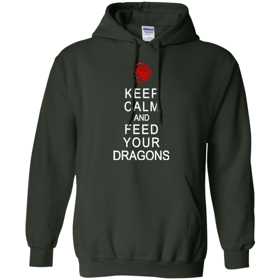 Sweatshirts Forest Green / Small Feed dragons Pullover Hoodie