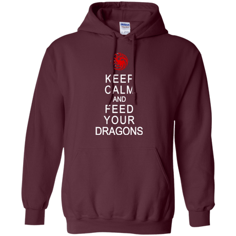 Sweatshirts Maroon / Small Feed dragons Pullover Hoodie