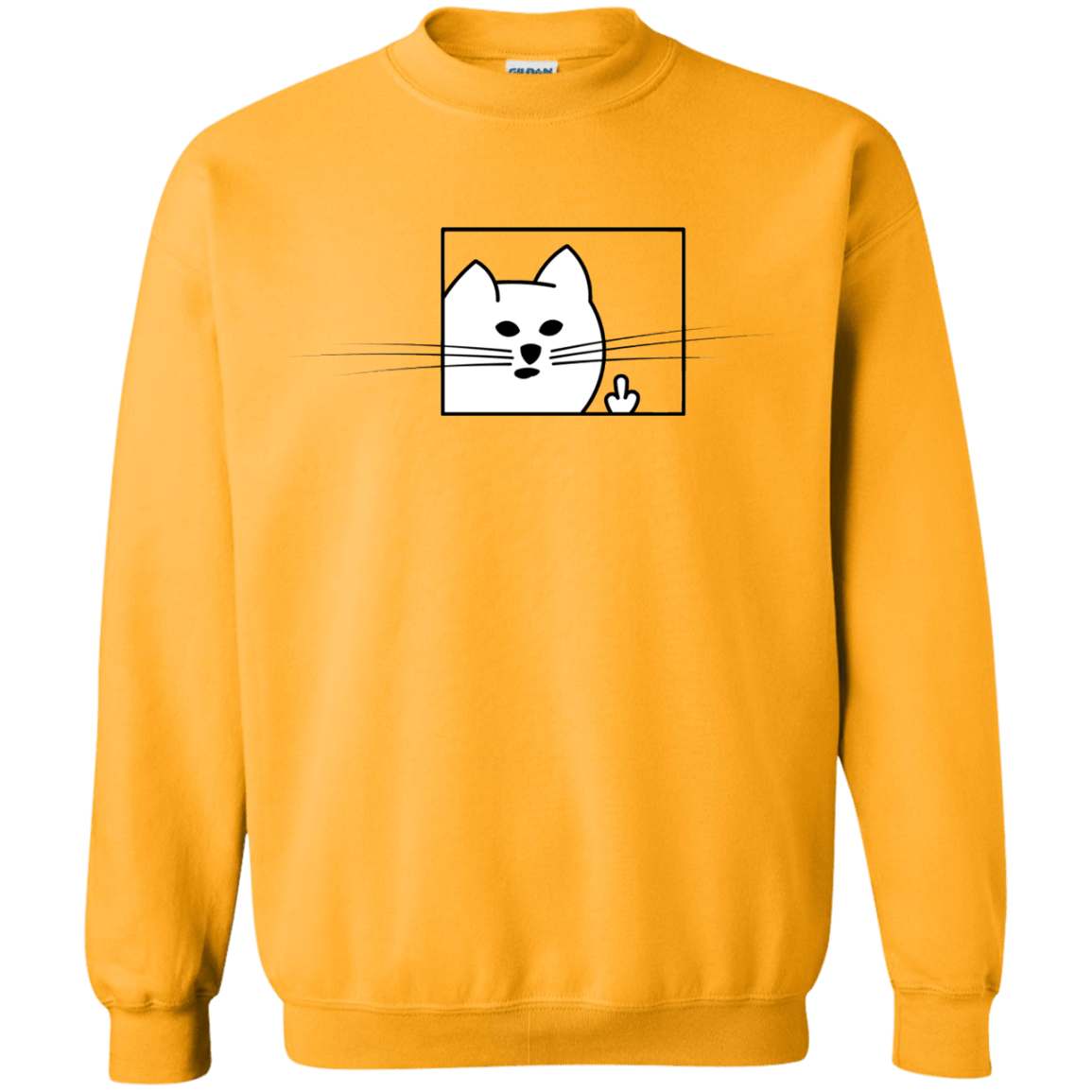 Sweatshirts Gold / S Feline Flip Crewneck Sweatshirt