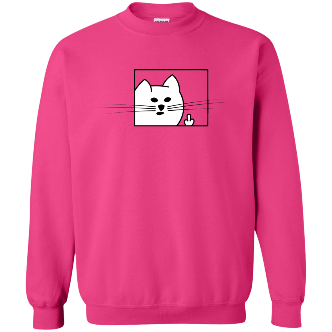 Sweatshirts Heliconia / S Feline Flip Crewneck Sweatshirt