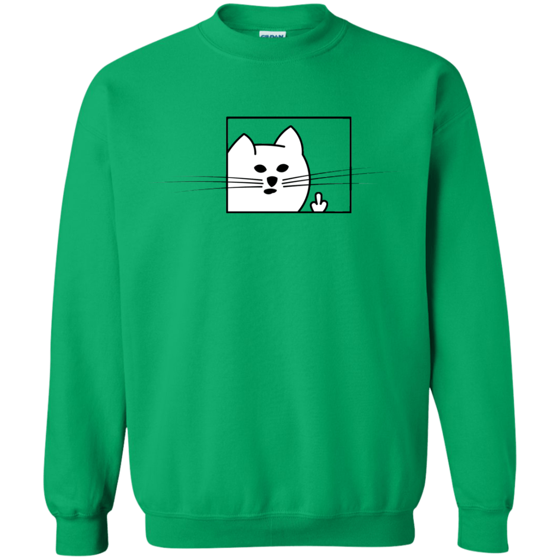 Sweatshirts Irish Green / S Feline Flip Crewneck Sweatshirt