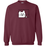 Sweatshirts Maroon / S Feline Flip Crewneck Sweatshirt