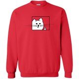 Sweatshirts Red / S Feline Flip Crewneck Sweatshirt