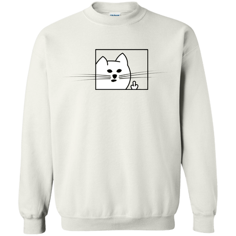 Sweatshirts White / S Feline Flip Crewneck Sweatshirt