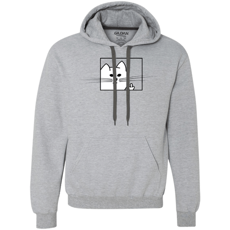 Sweatshirts Sport Grey / S Feline Flip Premium Fleece Hoodie