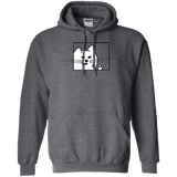Sweatshirts Dark Heather / S Feline Flip Pullover Hoodie