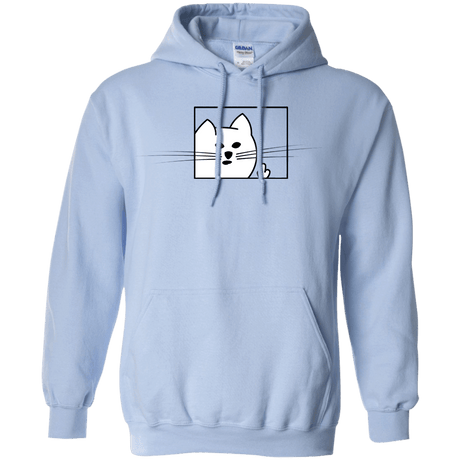 Sweatshirts Light Blue / S Feline Flip Pullover Hoodie