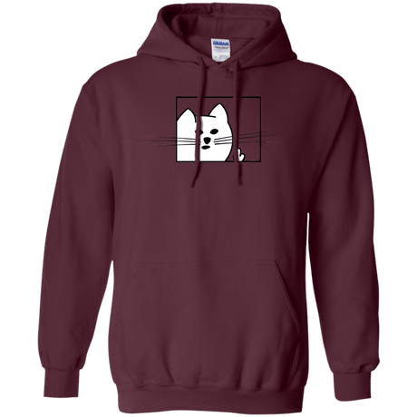 Sweatshirts Maroon / S Feline Flip Pullover Hoodie