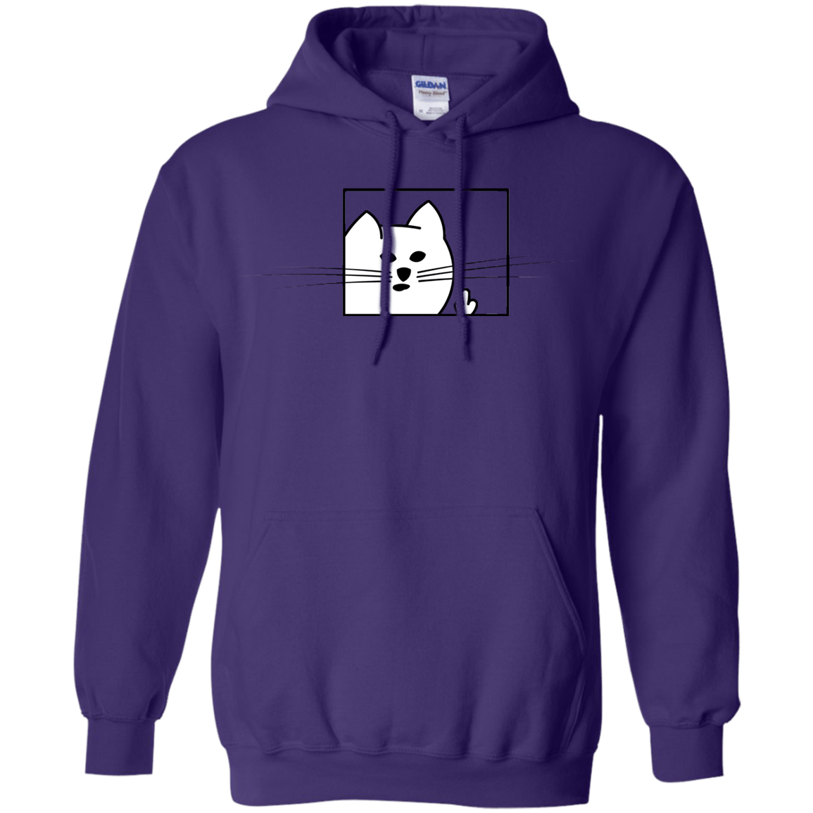 Sweatshirts Purple / S Feline Flip Pullover Hoodie