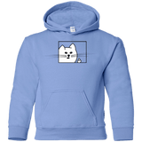 Sweatshirts Carolina Blue / YS Feline Flip Youth Hoodie