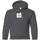 Sweatshirts Charcoal / YS Feline Flip Youth Hoodie