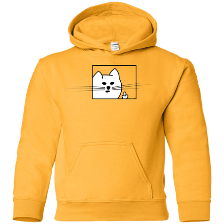 Sweatshirts Gold / YS Feline Flip Youth Hoodie