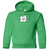 Sweatshirts Irish Green / YS Feline Flip Youth Hoodie