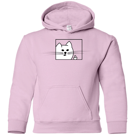 Sweatshirts Light Pink / YS Feline Flip Youth Hoodie