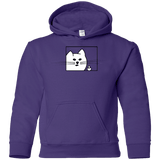 Sweatshirts Purple / YS Feline Flip Youth Hoodie