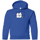 Sweatshirts Royal / YS Feline Flip Youth Hoodie