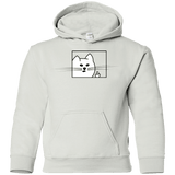 Sweatshirts White / YS Feline Flip Youth Hoodie