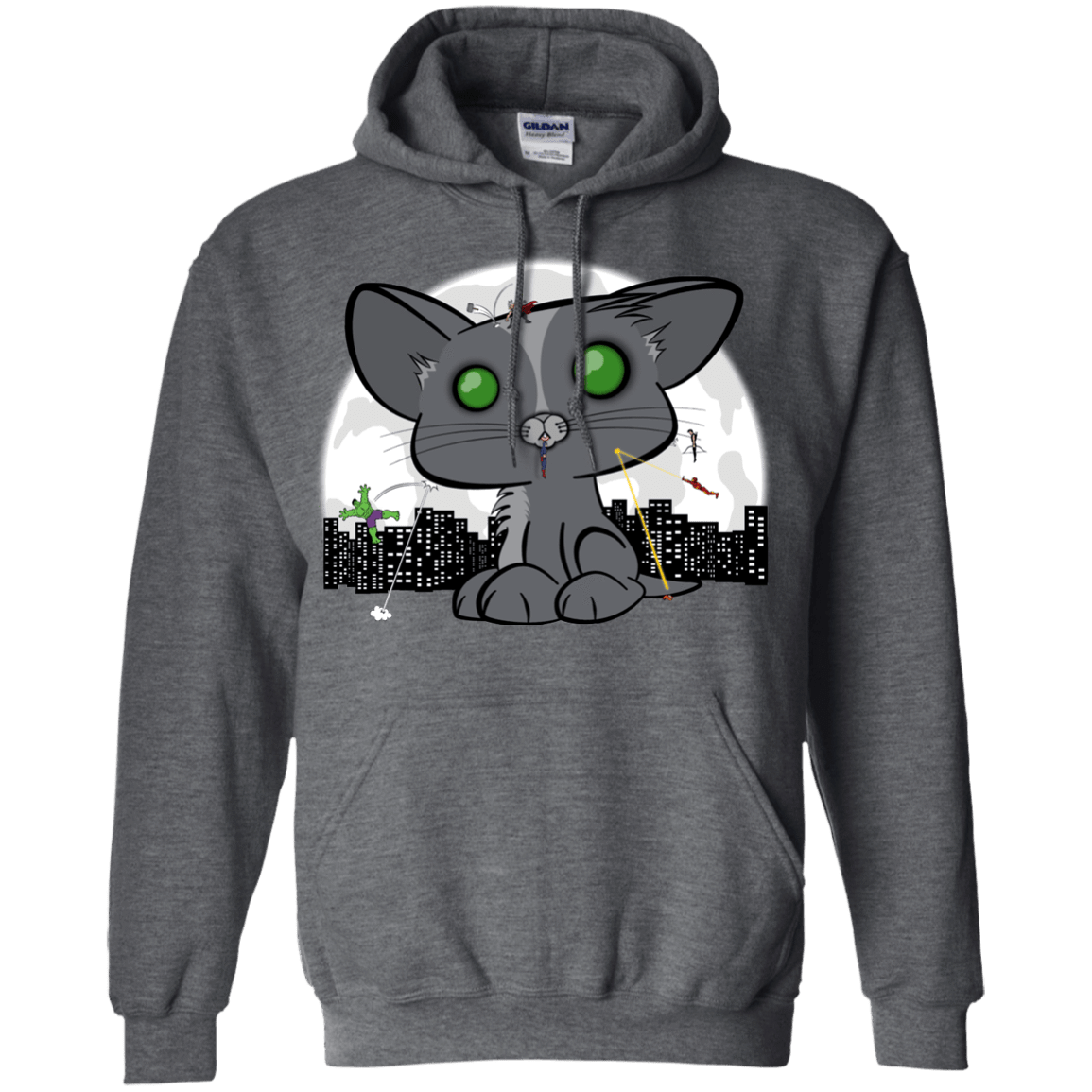 Sweatshirts Dark Heather / Small Felinity War Pullover Hoodie