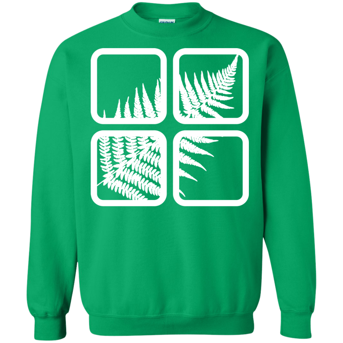 Sweatshirts Irish Green / S Fern Pane Crewneck Sweatshirt