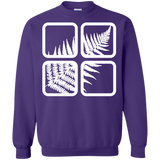 Sweatshirts Purple / S Fern Pane Crewneck Sweatshirt