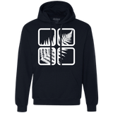 Sweatshirts Navy / S Fern Pane Premium Fleece Hoodie