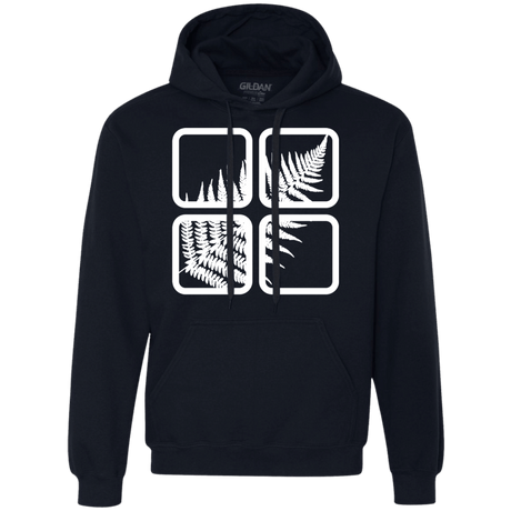 Sweatshirts Navy / S Fern Pane Premium Fleece Hoodie