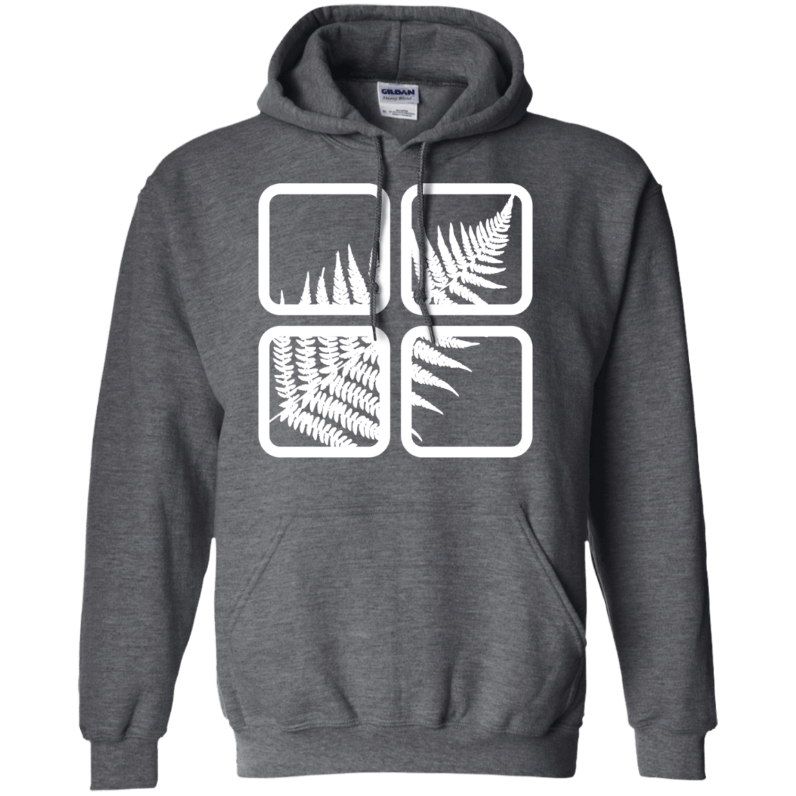 Sweatshirts Dark Heather / S Fern Pane Pullover Hoodie