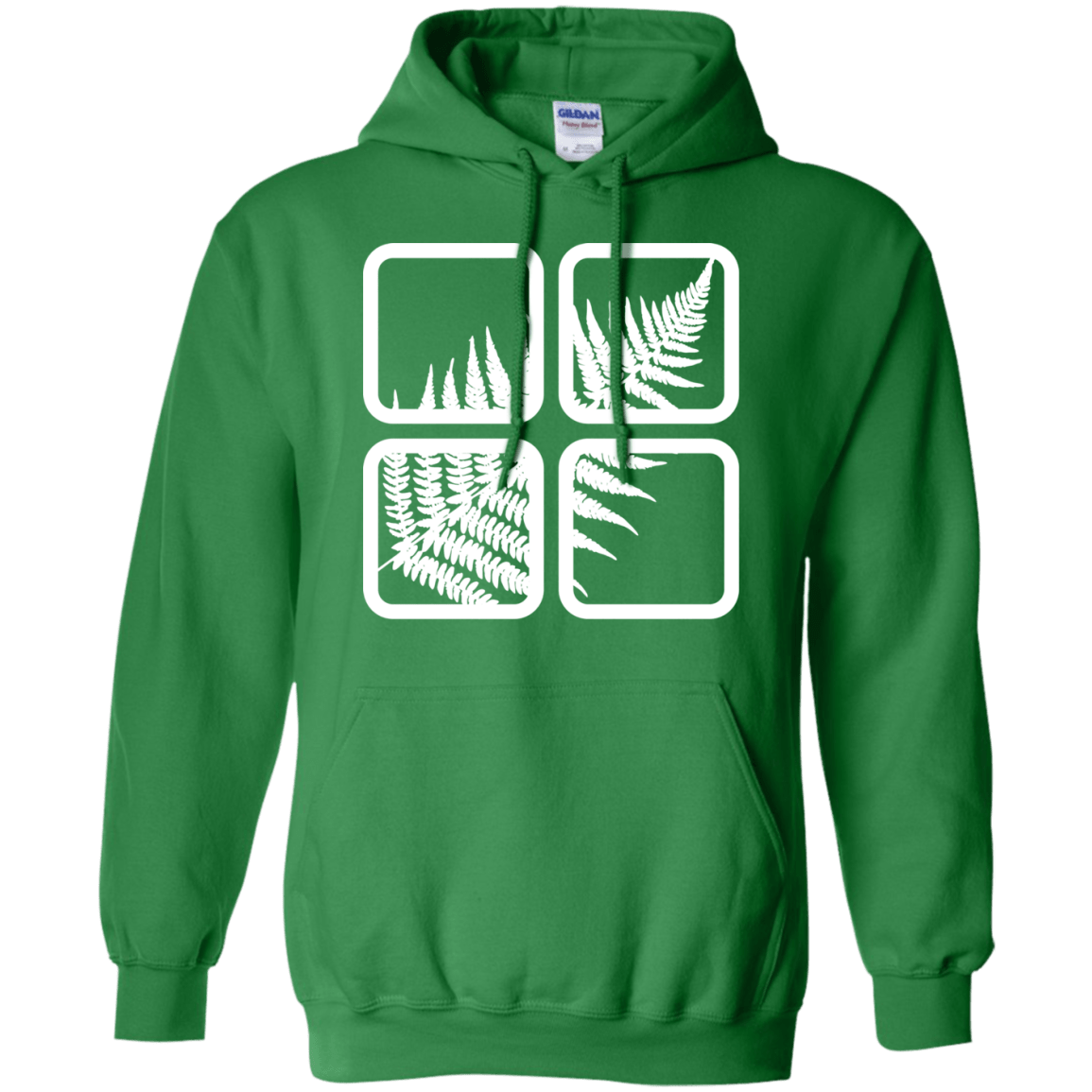 Sweatshirts Irish Green / S Fern Pane Pullover Hoodie