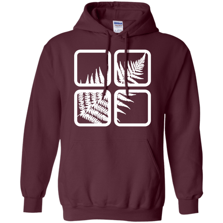 Sweatshirts Maroon / S Fern Pane Pullover Hoodie