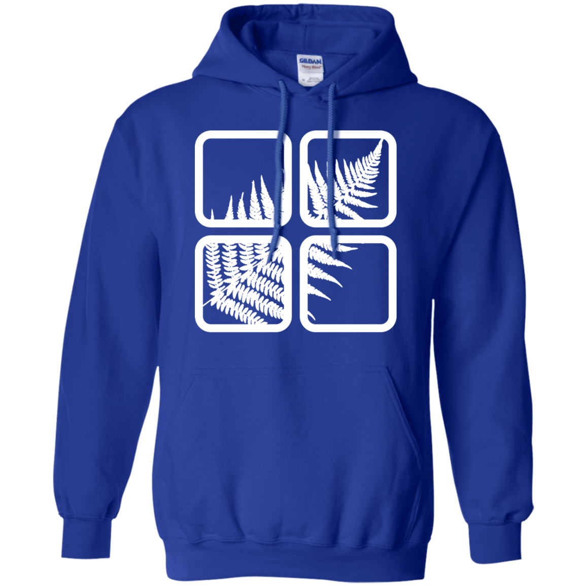 Sweatshirts Royal / S Fern Pane Pullover Hoodie