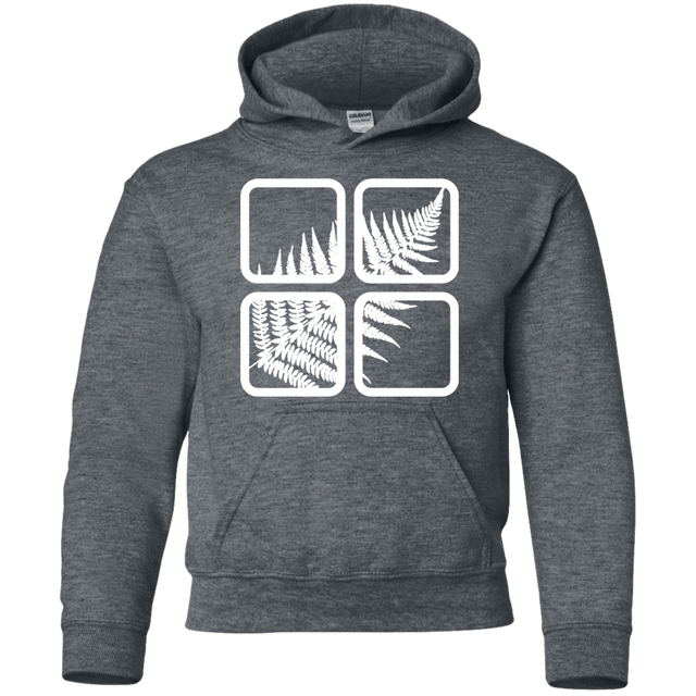 Sweatshirts Dark Heather / YS Fern Pane Youth Hoodie