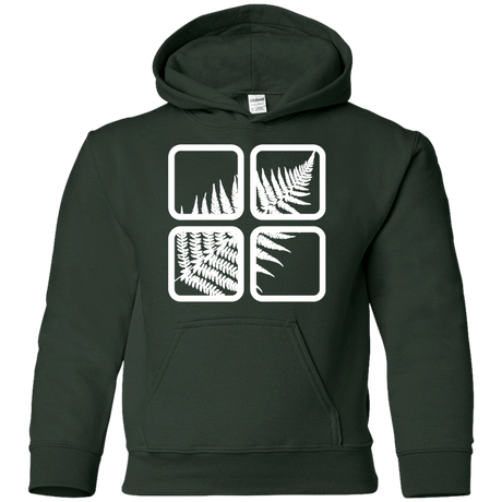 Sweatshirts Forest Green / YS Fern Pane Youth Hoodie