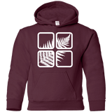 Sweatshirts Maroon / YS Fern Pane Youth Hoodie