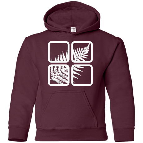 Sweatshirts Maroon / YS Fern Pane Youth Hoodie