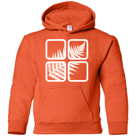 Sweatshirts Orange / YS Fern Pane Youth Hoodie