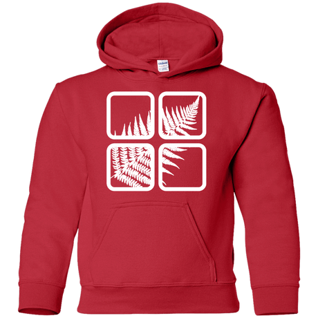 Sweatshirts Red / YS Fern Pane Youth Hoodie