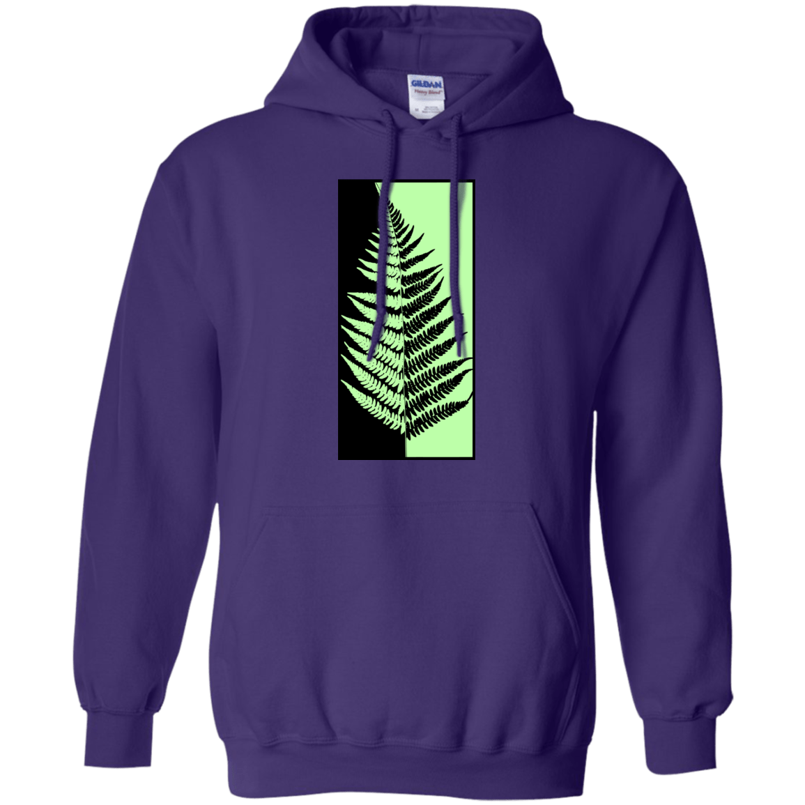 Sweatshirts Purple / S Fern Press Pullover Hoodie