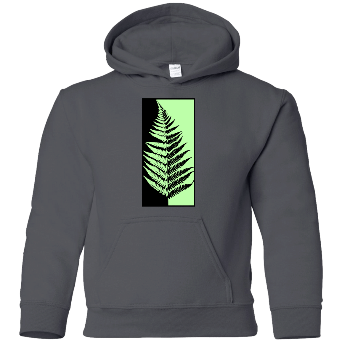 Sweatshirts Charcoal / YS Fern Press Youth Hoodie